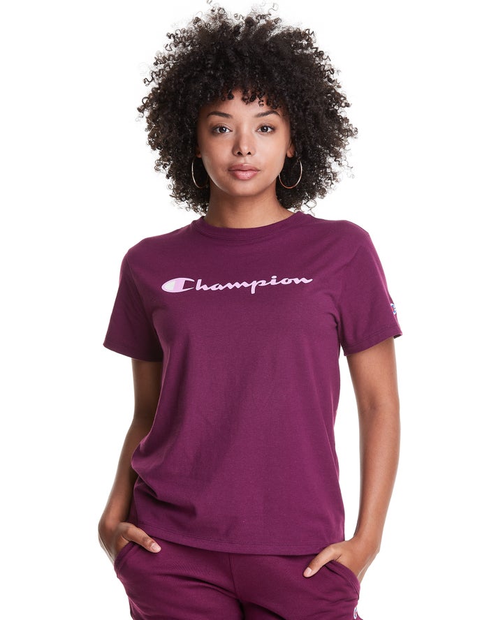 Camiseta Champion Mujer - Classic ( Moradas Oscuro ) 2893576-ZB